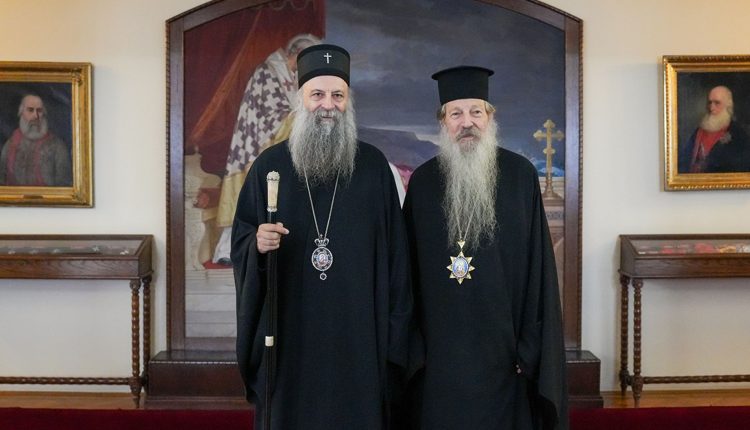 Ο-Μητροπολίτης-Μυτιλήνης-Ιάκωβος-στον-Πατριάρχη-Σερβίας