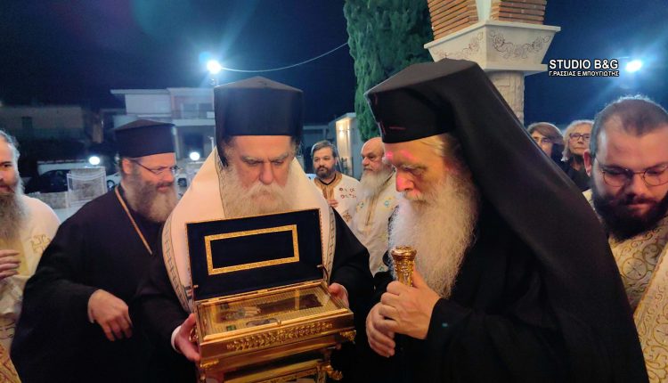 Υποδοχή-ιερού-λειψάνου-Αγίου-Μαξίμου-του-Γραικού-από-την-Άρτα-στο-Κιβέρι-Αργολίδας