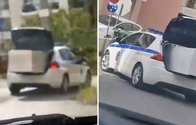 Σε-διαθεσιμότητα-ο-αστυνομικός-που-μετέφερε-ψυγείο-με-το-περιπολικό-–-Σάλος-με-το-βίντεο-που-κάνει-τον-γύρο-του-διαδικτύου