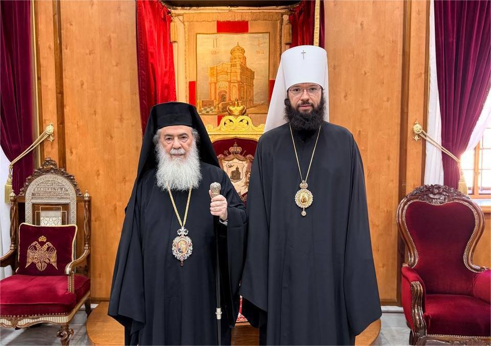 Ο-Μητροπολίτης-Βολοκολάμσκ-Αντώνιος-στον-Πατριάρχη-Ιεροσολύμων