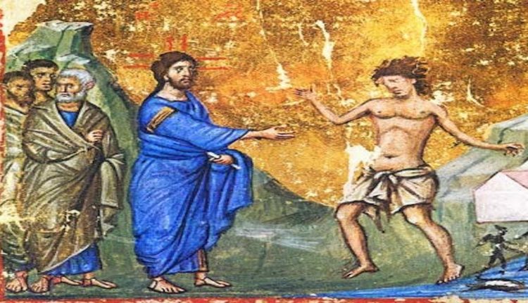 Ο-Χριστός-που-θεραπεύει-και-ο-Άγιος-Δημήτριος-που-μαρτυρεί