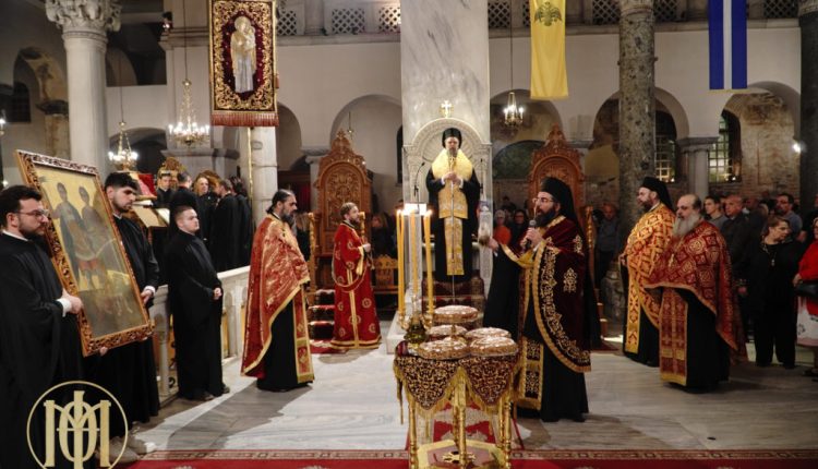 Μεθέορτος-Εσπερινός-επί-τη-συνάξει-των-αγίων-Δημητρίου,-Νέστορος-και-Λούπου-στη-Θεσσαλονίκη