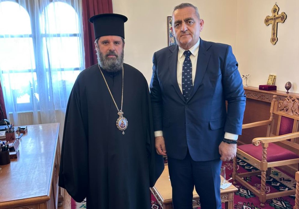 Συνάντηση-Αρχιεπισκόπου-Αλβανίας-με-τον-ευρωβουλευτή-Φρέντη-Μπελέρη