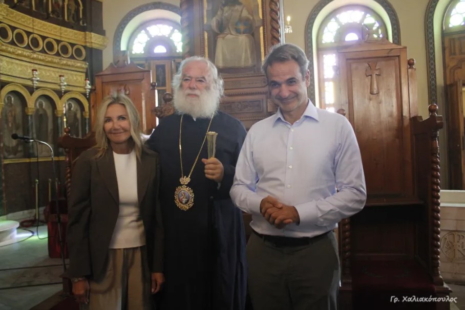 Συνάντηση-Πατριάρχη-Αλεξανδρείας-με-τον-Κυριάκο-Μητσοτάκη-στο-Κάιρο