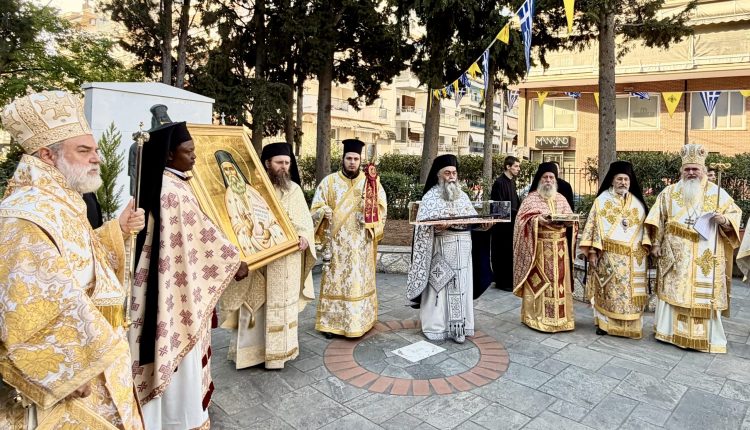 Η-εορτή-της-Αγιοκατατάξεως-του-Αγίου-Χρυσοστόμου-Παπασαραντόπουλου-στην-ΙΜ.-Καλαμαριάς