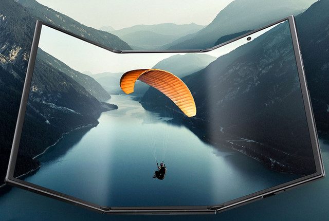 Το-επόμενο-βήμα-στα-smartphones:-Ένα-διπλά-αναδιπλούμενο-κινητό,-τρεις-οθόνες,-τέσσερις-χώροι-εργασίας