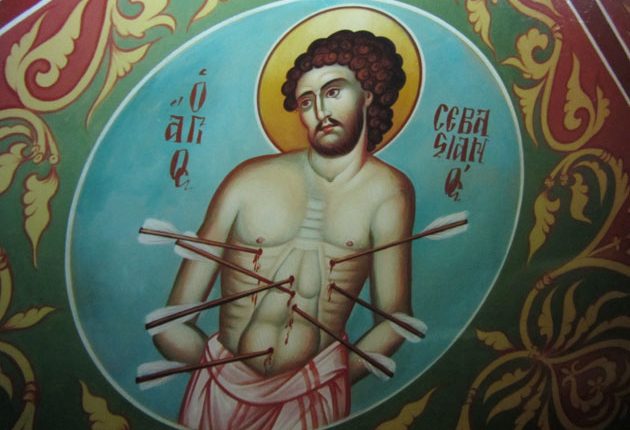 Άγιος-Σεβαστιανός:-Ο-τρωθείς-υπό-βελών-ένδοξος-μάρτυς-του-Χριστού