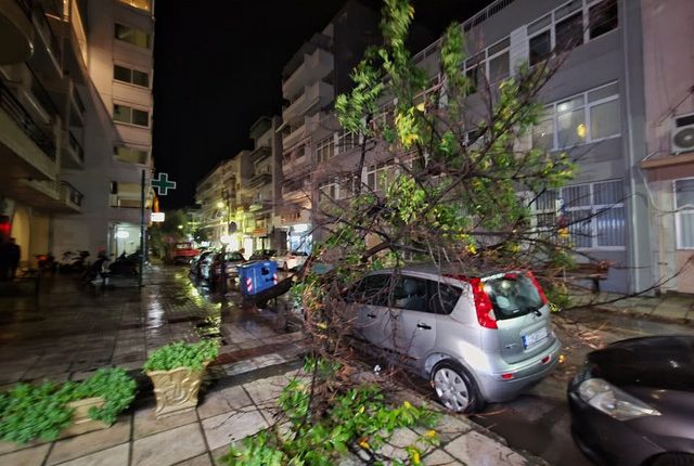 Αλεξανδρούπολη-–-εικόνες-«αποκάλυψης»:-Δέντρα-ξεριζώθηκαν,-δίκυκλα-αναποδογύρισαν,-οι-άνεμοι-ξεπέρασαν-τα-154χλμ/ώρα