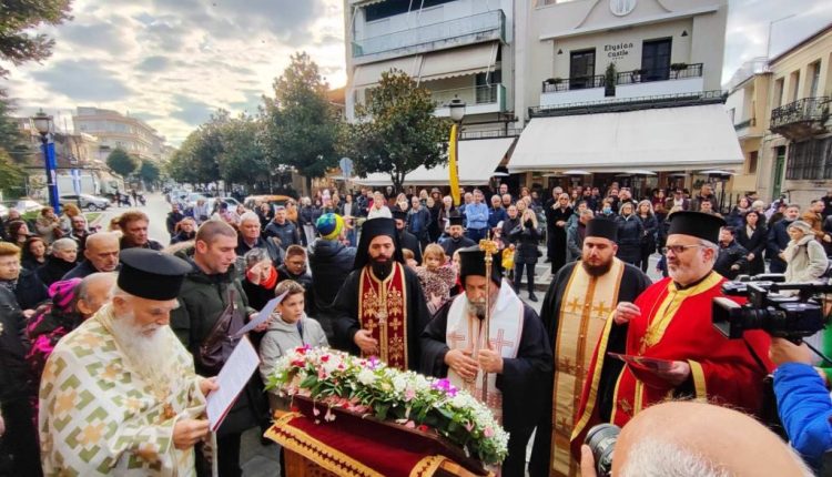 Ιωάννινα:-Αρχιερατική-Θεία-Λειτουργία-στον-οίκο-του-Αγίου-Νεομάρτυρος-Γεωργίου