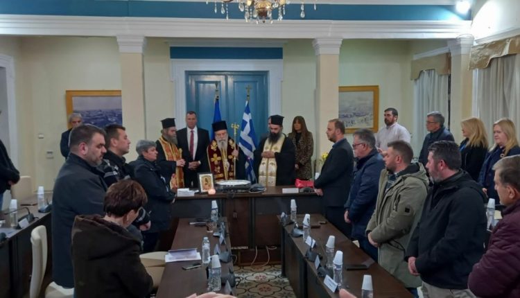 Ευλόγηση-Βασιλόπιτας-Δημοτικού-Συμβουλίου-Σπάρτης