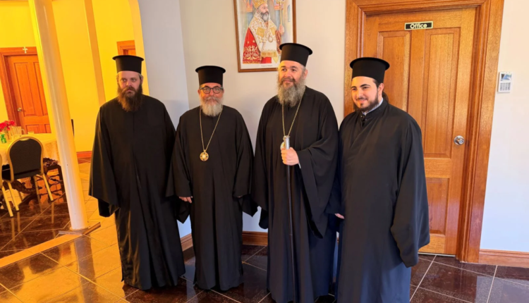 Μελβούρνη:-Ο-Μητροπολίτης-Φλωρίνης-Ειρηναίος-στην-Παναγία-Καμαριανή-red-hill