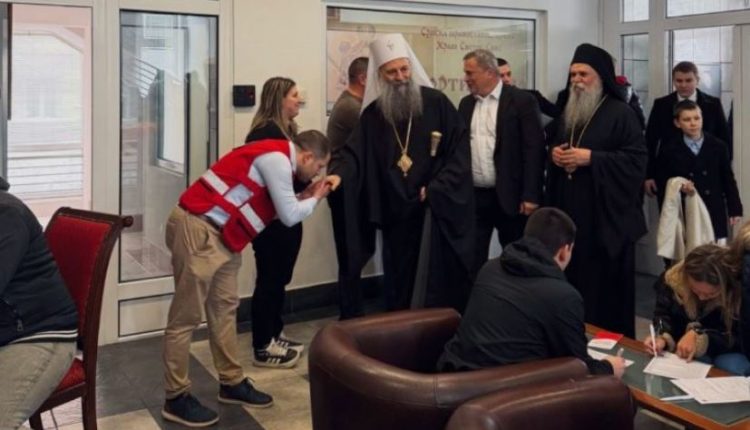 Ο-Πατριάρχης-Σερβίας-ευλόγησε-την-αιμοδοσία-στον-Άγιο-Σάββα