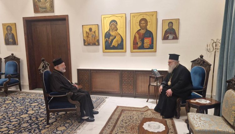 Συνάντηση-Πατριάρχη-Αντιοχείας-με-τον-Μητροπολίτη-Βηρυτού