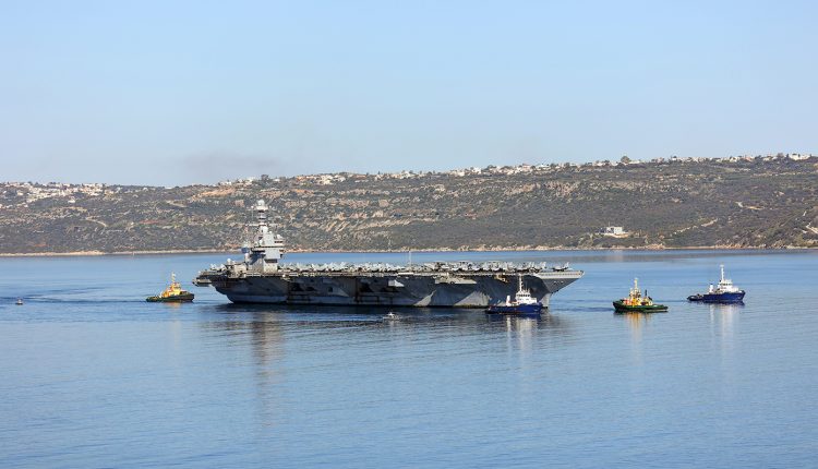 Απέπλευσε-από-τη-Σούδα-το-αεροπλανοφόρο-gerald-ford,-το-μεγαλύτερο-πολεμικό-πλοίο-παγκοσμίως