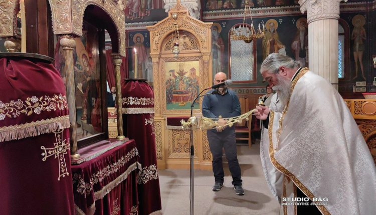 Η-Α’-Στάση-των-Χαιρετισμών-στον-Ιερό-Ναό-Ευαγγελιστρίας-Ναυπλίου