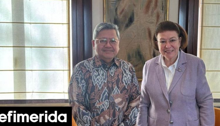 Λίνα-Μενδώνη:-Συναντήσεις-εργασίας-με-τους-πρέσβεις-Ινδονησίας,-Γεωργίας,-Τουρκίας-Όσα-συμφώνησαν