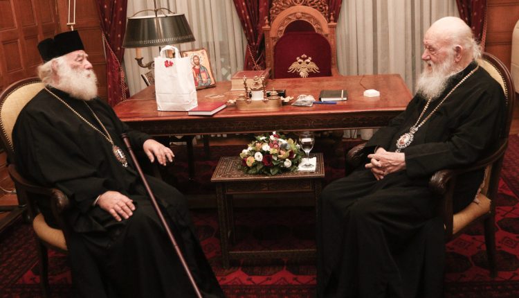Συναντήσεις-Αρχιεπισκόπου-Ιερωνύμου-με-ΠΟΥ,-Πατριάρχη-Αλεξανδρείας-και-Παλαιστίνιους-αξιωματούχους