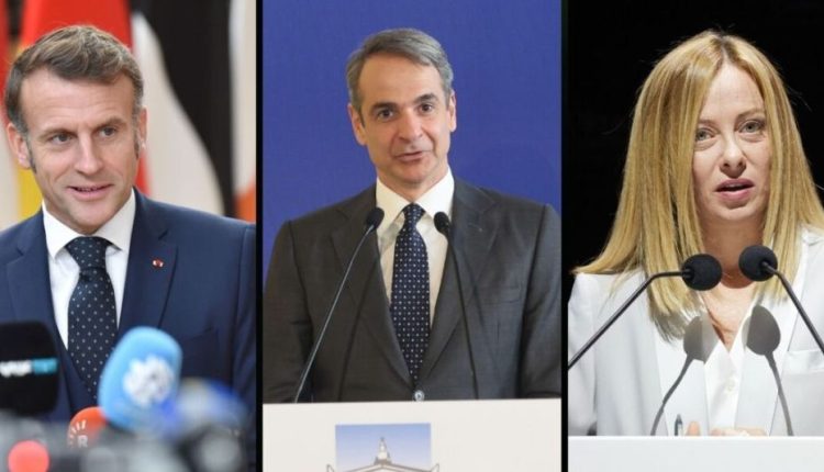 Συμφωνία-Μακρόν-Μητσοτάκη-Μελόνι-για-συντονισμό-ενεργειών-στην-Αν.-Μεσόγειο