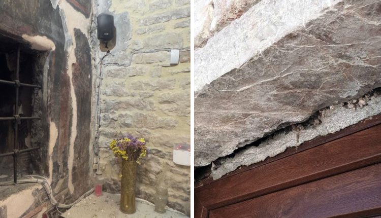 Σοβαρές-ζημιές-από-τον-σεισμό-στη-Μονή-Παναγιάς-Σπηλιάς-στη-Στεφανιάδας-της-Αργιθέας-–-Άνοιξε-στα-δύο-το-καθολικό
