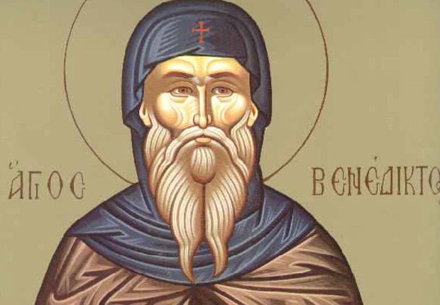14-Μαρτίου:-Εορτάζει-ο-Όσιος-Βενέδικτος,-Αρχιμανδρίτης-Ρώμης