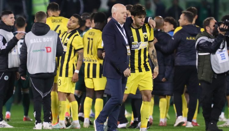 aek:-Σε-«κιτρινόμαυρο»-φόντο-η-παρακάμερα-του-πάρτι-με-την-Τσέλιε