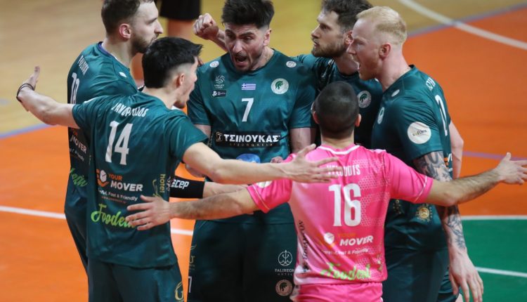 volley-league:-Ο-Μίλωνας-έκανε-εύκολα-το-1-0-επί-του-ΠΑΟΚ-στους-ημιτελικούς