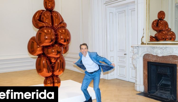 Ο-jeff-koons-στο-Μουσείο-Κυκλαδικής-Τέχνης:-Η-2,5-μ.-Αφροδίτη-με-μπαλόνια-από-χάλυβα-Όσα-είπε-για-την-έκθεση