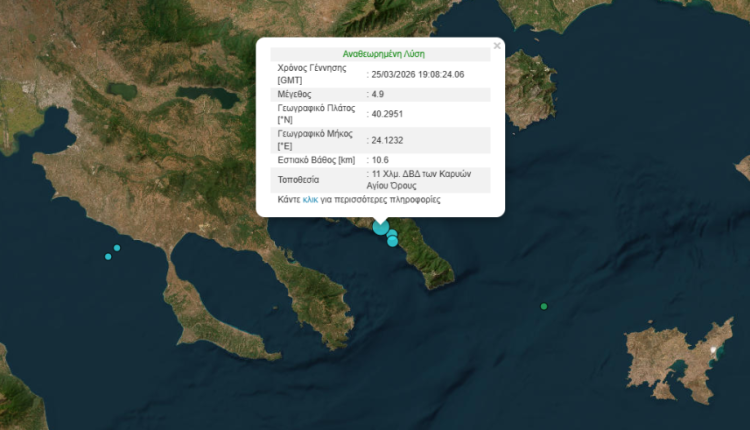 Σεισμός-4,9-Ρίχτερ-στο-Άγιον-Όρος