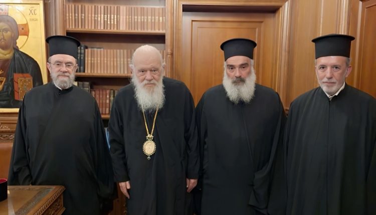 Συνάντηση-αντιπροσωπείας-του-ΙΣΚΕ-με-τον-Αρχιεπίσκοπο-Ιερώνυμο
