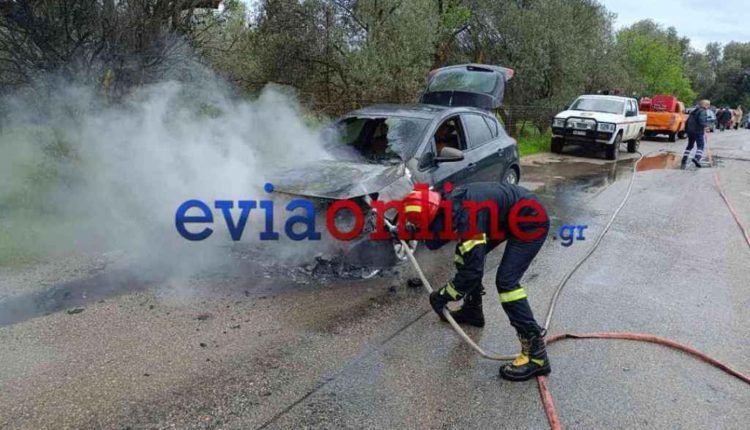 Τρόμος-για-οικογένεια-στην-Εύβοια-–-Το-αυτοκίνητό-τους-έπιασε-φωτιά-εν-κινήσει