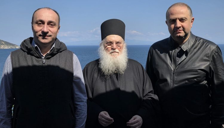 Υπουργοί-της-Γεωργίας-στην-ΙΜΜ.-Βατοπαιδίου-την-Κυριακή-των-Βαΐων