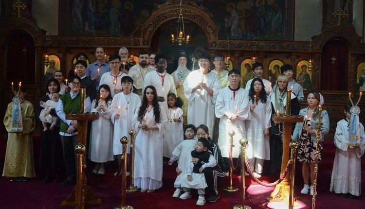 Βαπτίσεις-κατηχουμένων-στην-Ιερά-Μητρόπολη-Κορέας