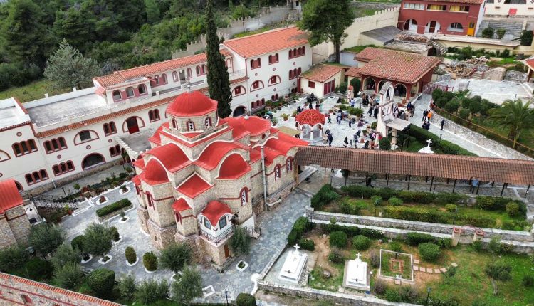 Εσπερινός,-παράκληση-του-Αγίου-Γεωργίου-και-ομιλία-στην-Ιερά-Μονή-Παναγίας-Χρυσοπηγής-Πολυδενδρίου