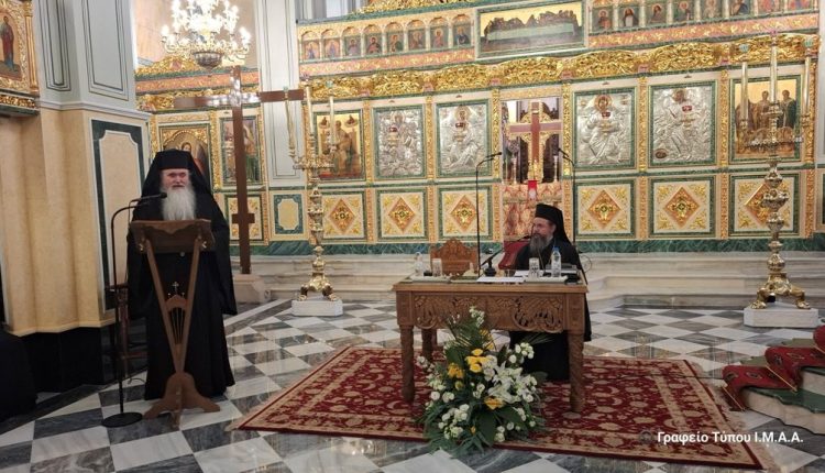 Ο-Καλαμαριάς-Ιουστίνος-στην-Δ’-Επετειακή-Γενική-Ιερατική-Σύναξη-της-ΙΜ.-Αιτωλίας-και-Ακαρνανίας