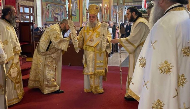 Ο-Μητροπολίτης-Κιτίου-στην-πανηγυρίζουσα-Ιερά-Μονή-Αγίου-Γεωργίου-Κοντού-στη-Λάρνακα