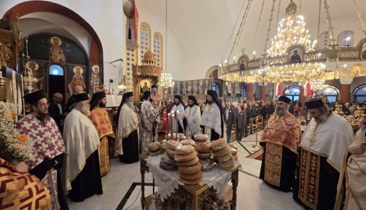 Ο-Μητροπολίτης-Φλωρίνης-στην-πανηγυρίζουσα-Ενορία-Αγίου-Γεωργίου-Αναρράχης-Εορδαίας