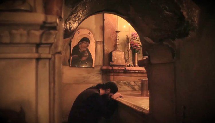 Οι-mυροφόρες-στο-κουβούκλιο-του-Παναγίου-Τάφου