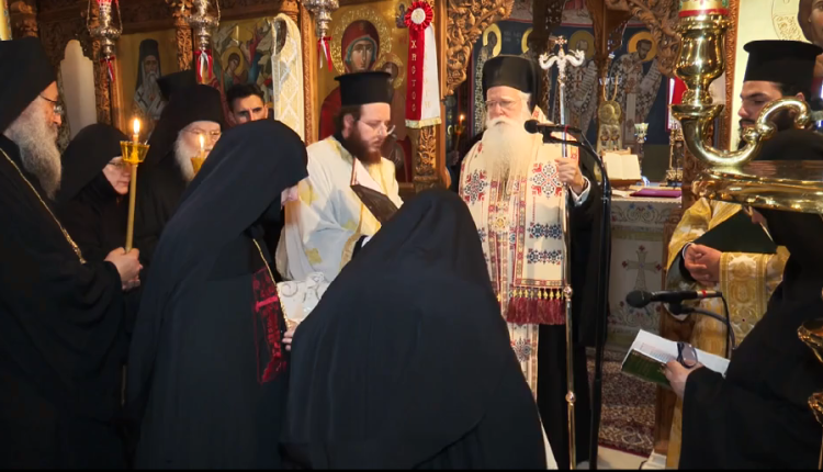 Κουρά-Μεγαλοσχήμου-Μοναχής-στην-ΙΜ.-Παμμεγίστων-Ταξιαρχών-Πηλίου-(ΒΙΝΤΕΟ)