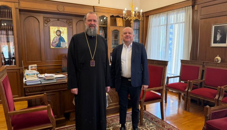 Συνάντηση-Μητροπολίτη-Θεσσαλονίκης-με-Πρόεδρο-του-Εθνικού-Κέντρου-Έρευνας-και-Τεχνολογικής-Ανάπτυξης