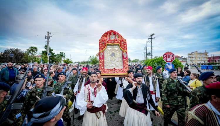 Λεπτό-προς-λεπτό-η-υποδοχή-της-Ιεράς-Εικόνος-της-Παναγίας-«Άξιον-Εστί»-στο-Μεσολόγγι-από-την-pemptousia-tv