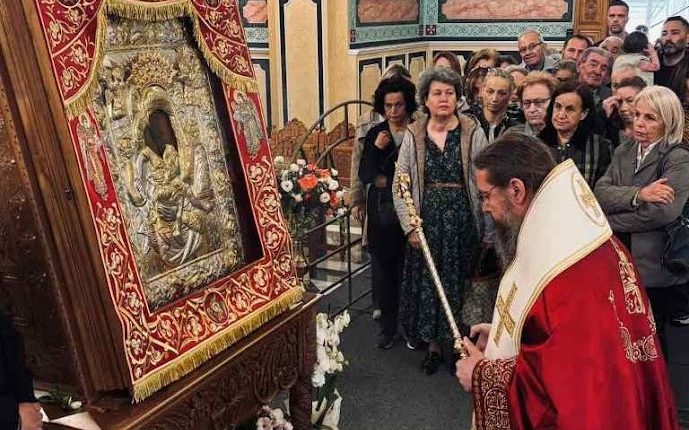 Έβδομη-ημέρα-του-προσκυνήματος-της-Παναγίας-«Άξιον-Εστί»-στην-ΙΠ.-Μεσολογγίου