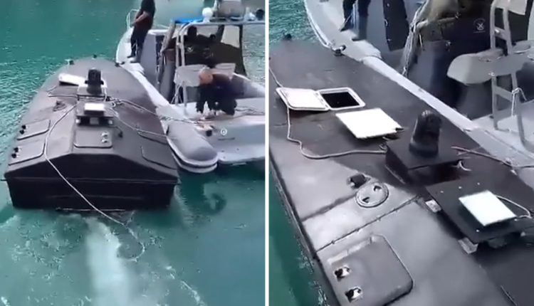 Θαλάσσιο-drone-στη-Λευκάδα:-«Είχε-δύο-μπροστινούς-αισθητήρες-σπασμένους»-λέει-ο-λιμενεργάτης-που-το-ρυμούλκησε