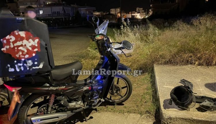 Τραυματίστηκε-διανομέας-σε-σφοδρή-σύγκρουση-στην-Λαμία
