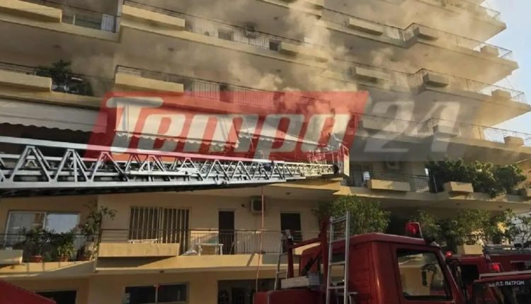 Πάτρα:-Φωτιά-σε-διαμέρισμα-πολυκατοικίας-–-Η-72χρονη-ένοικος-υπέστη-εγκαύματα