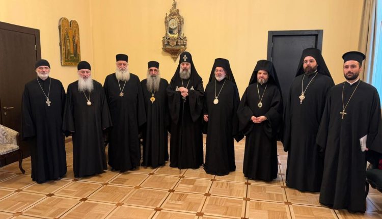 Αντιπροσωπεία-του-Οικουμενικού-Πατριαρχείου-στον-Πατριάρχη-Γεωργίας-Σιώ