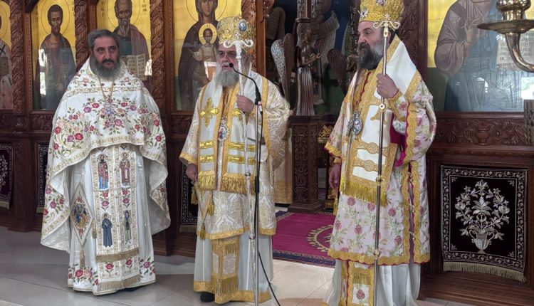 Συλλείτουργο-Μητροπολιτών-Κιτίου-Νεκταρίου-και-Θήρας-Αμφιλοχίου-στην-Ιερά-Μονή-Αγίων-Ραφαήλ-και-Μαρίνης-στην-Ξυλοτύμβου