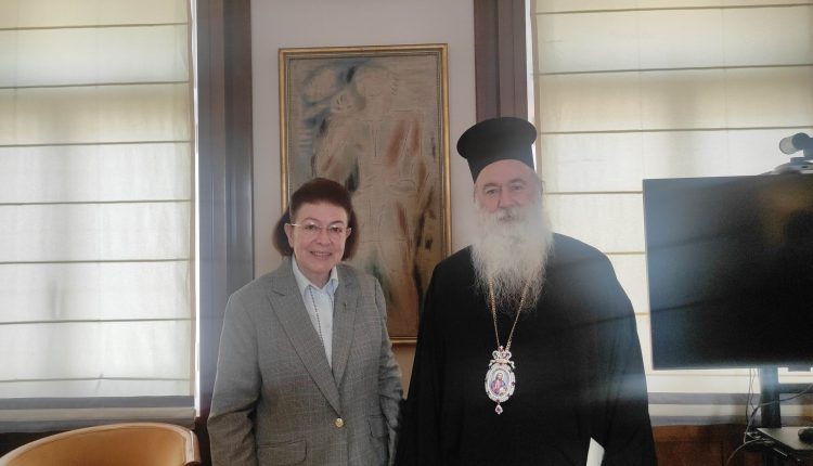 Επίσκεψη-του-Μητροπολίτη-Κορίνθου-στην-Υπουργό-Πολιτισμού