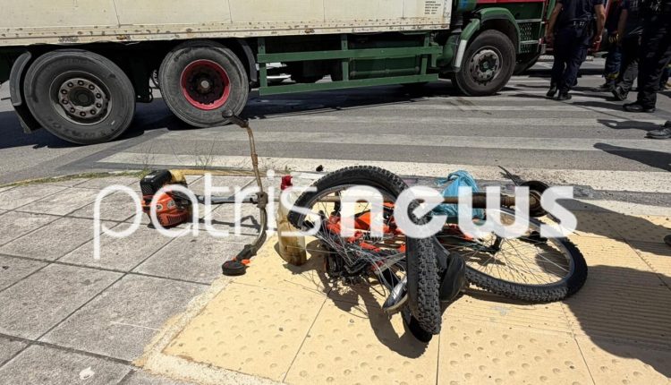 Πύργος:-Υπέκυψε-ο-55χρονος-ποδηλάτης-που-παρασύρθηκε-από-φορτηγό