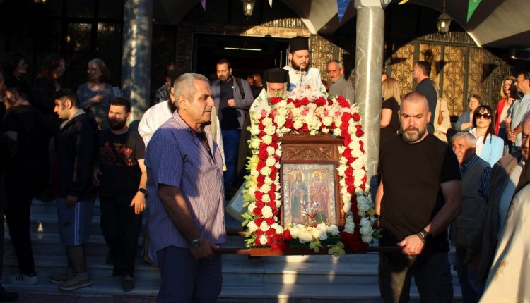 Λιτάνευση-της-εικόνας-των-Αγίων-Κωνσταντίνου-και-Ελένης-στις-Αχαρνές