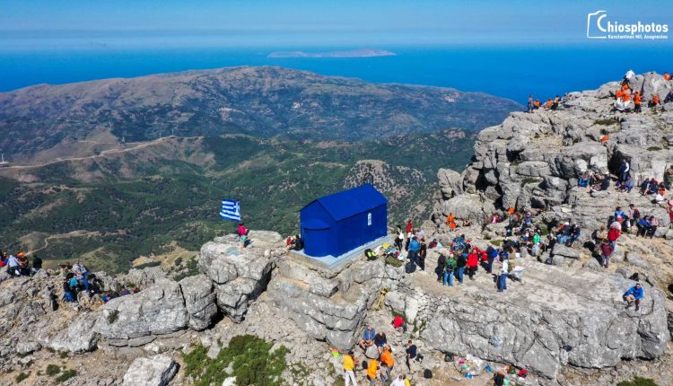 Προσκύνημα-στην-ψηλότερη-κορυφή-της-Χίου-–-Αγία-Τριάδα-Πελινναίου-Όρους-(ΒΙΝΤΕΟ&ΦΩΤΟ)